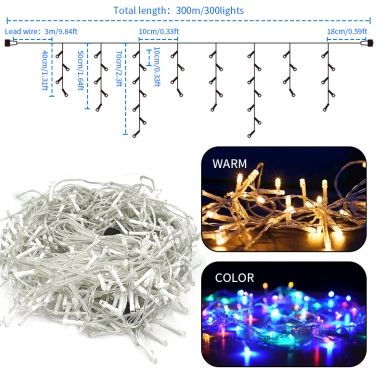 LED圣诞灯 - HCP154  LED透明线冰条灯